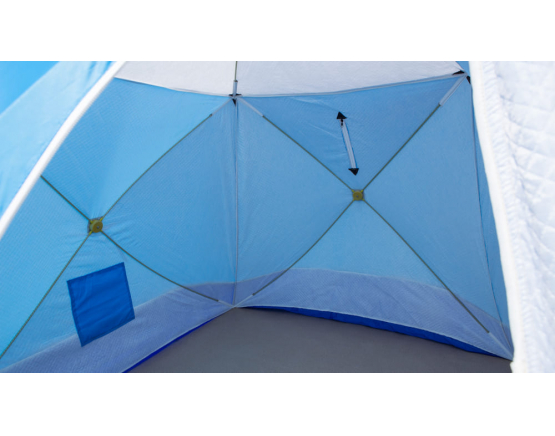Зимняя палатка Стэк Куб-3 Long трехслойная дышащая