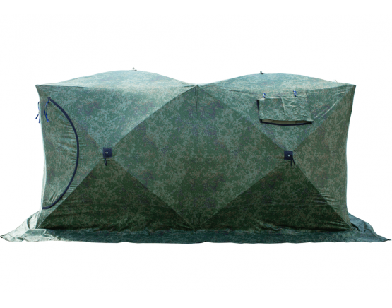 Зимняя палатка Стэк Куб-3Т дубль трехслойная пиксель