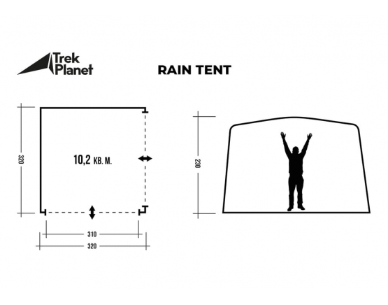 Шатер Trek Planet Rain Tent
