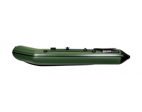 Лодка ПВХ Аква 2800 Слань-книжка киль зеленый/черный