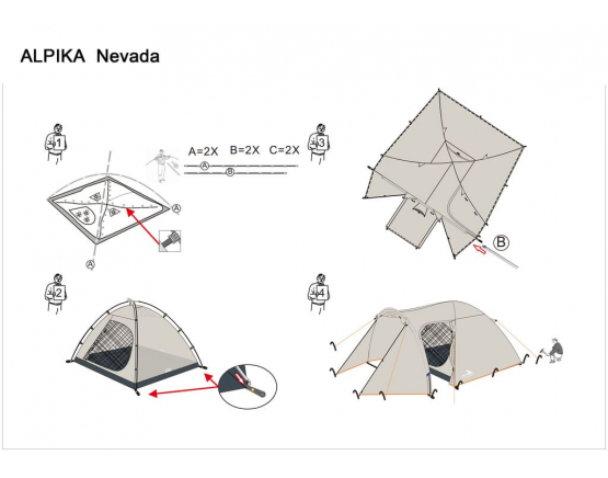Летняя палатка Alpika Nevada-3