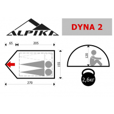 Летняя палатка Alpika Dyna-2