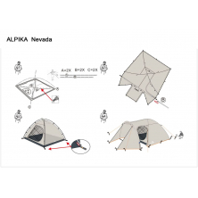 Летняя палатка Alpika Nevada-3